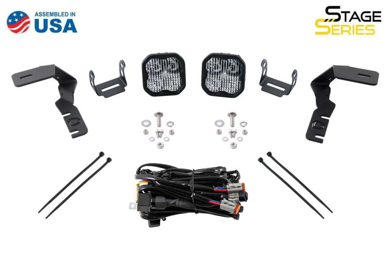 Diode Dynamics 19-21 Ford Ranger Stage Series 2in LED Ditch Light Kit - Sport Yellow Combo - DD6588 for 2019-2023 Ford Ranger