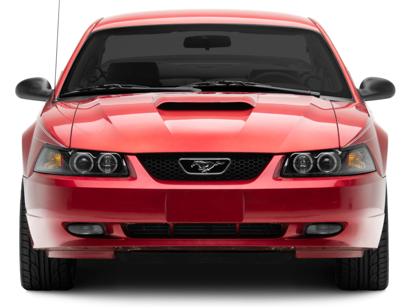 Raxiom 99-04 Ford Mustang Dual LED Halo Projector Headlights- Black Housing (Clear Lens) - 101684