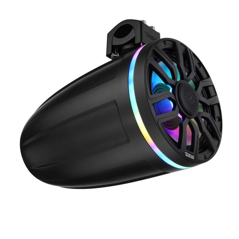 DS18 8in NXL-iQ Marine Tower Speaker with Digital LEDs Neodymium Magnet 1in Driver 350W 4Ohm Black - NXL-IQ8TPNEO/BK - additional view 4