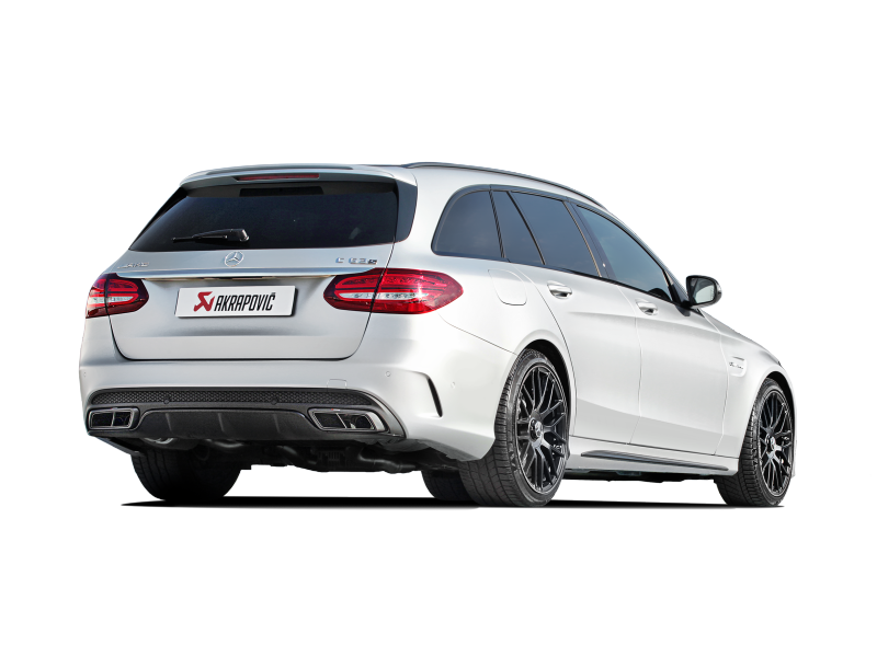 Akrapovic 15-17 AMG C63 Estate Evolution Line Cat Back (Titanium) w/ Carbon Tips (Req. Link Pipe) - MTP-ME/T/2H/1