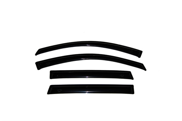 AVS 04-08 Acura TL Ventvisor Outside Mount Window Deflectors 4pc - Smoke - 94057 for 2004-2008 Acura TL - front view