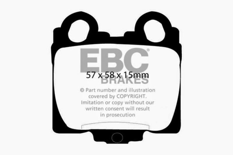 EBC 98-05 Lexus GS300 3.0 Yellowstuff Rear Brake Pads - DP41224R