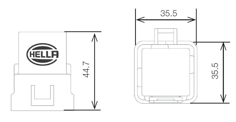 Hella Relay 12V 20/40A Spdt Res Wthr - 007794327