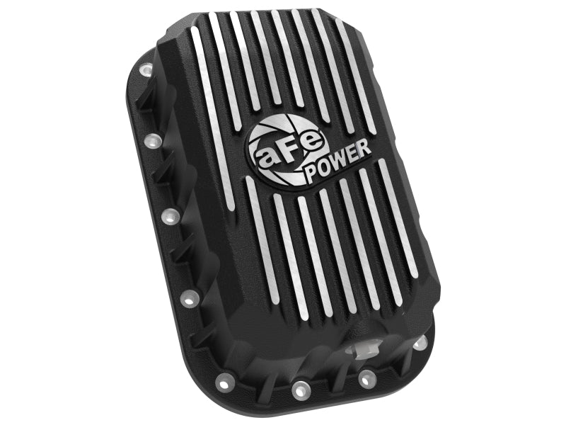 aFe POWER Pro Series Engine Oil Pan Black w/ Machined Fins Jeep Wrangler (JK) 12-18 V6-3.6L - 46-71450B