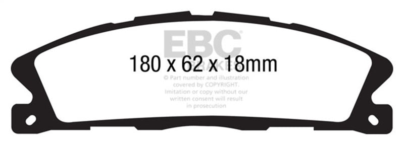 EBC 13+ Ford Explorer 3.5 Twin Turbo 4WD Greenstuff Front Brake Pads - DP61886