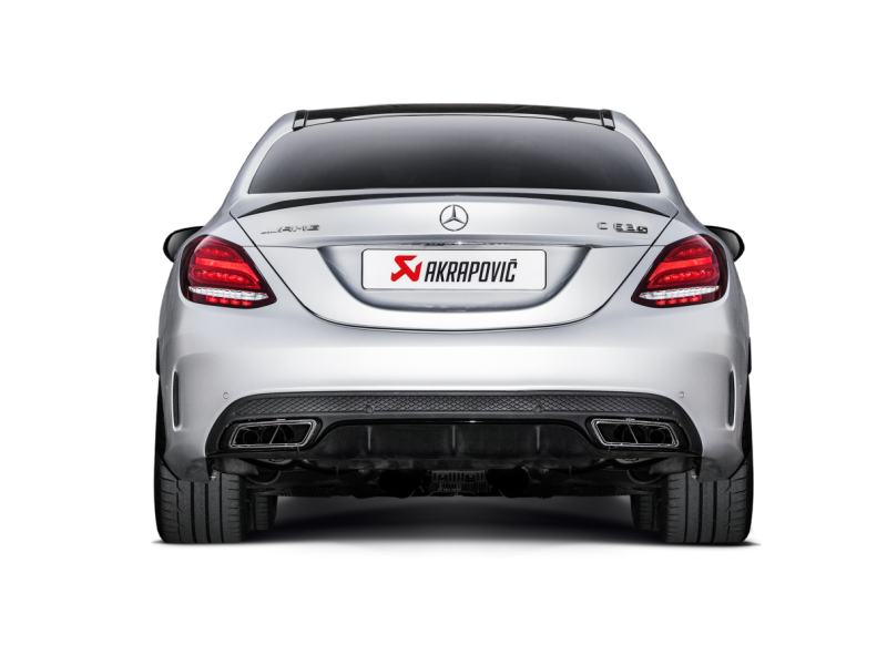 Akrapovic 15-17 AMG C63 Estate Evolution Line Cat Back (Titanium) w/ Carbon Tips (Req. Link Pipe) - MTP-ME/T/2H/1