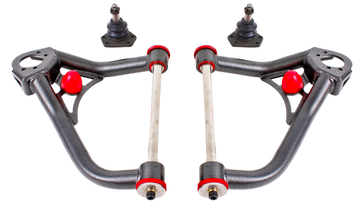 BMR 67-69 1st Gen F-Body Non-Adj. Upper A-Arms (Polyurethane) - Black Hammertone - AA005H