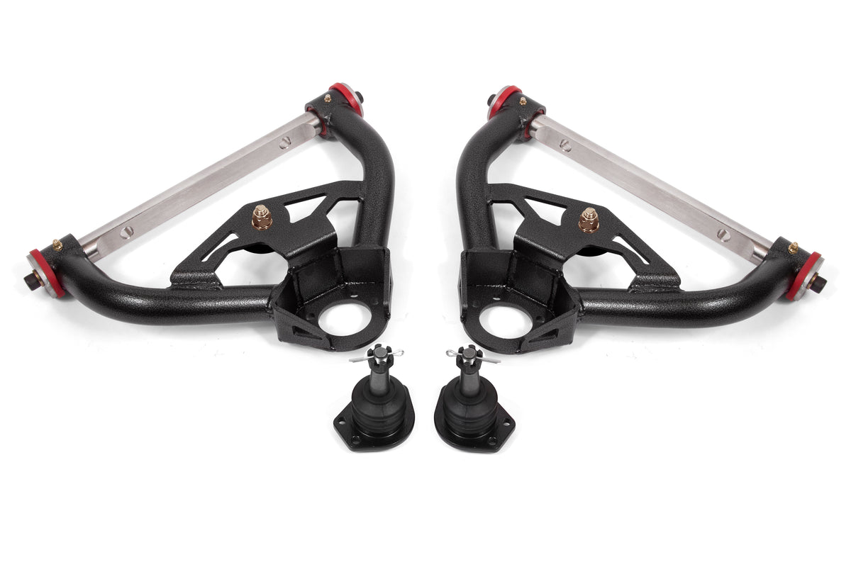 BMR 78-87 G-Body Non-Adj. Upper A-Arms (Polyurethane) - Black Hammertone - AA012H