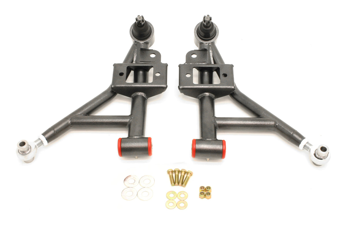 BMR 93-02 F-Body Adj. Lower A-Arms Poly/Rod End Combo - Black Hammertone - AA020H