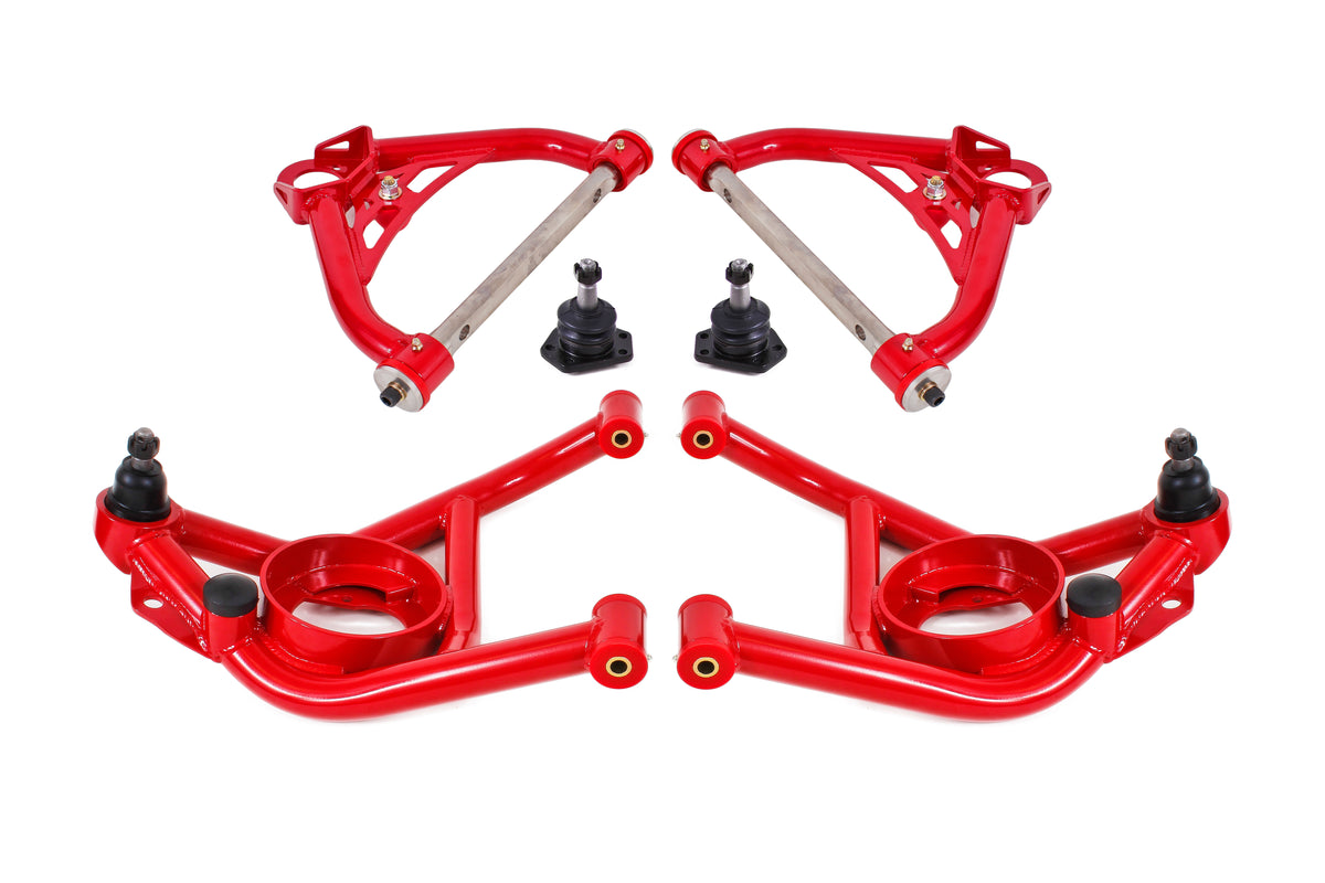 BMR 70-81 2nd Gen F-Body Upper And Lower A-Arm Kit - Red - AA031R