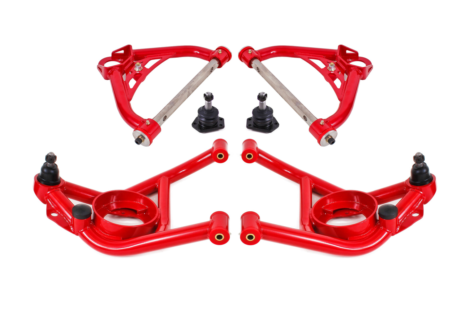 BMR 70-81 2nd Gen F-Body Upper And Lower A-Arm Kit - Red - AA031R