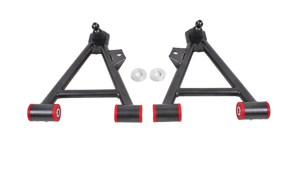 BMR 94-04 Mustang Lower Non-Adj. A-Arms (Coilover Only) w/ STD. Ball Joint (Poly) - Black Hammertone - AA041H
