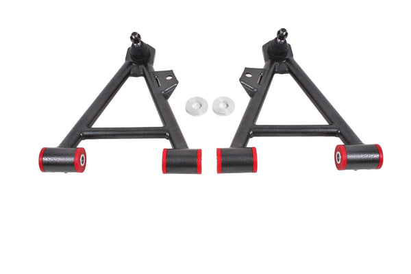 BMR 94-04 Mustang Lower Non-Adj. A-Arms (Coilover Only) w/ STD. Ball Joint (Poly) - Black Hammertone - AA041H