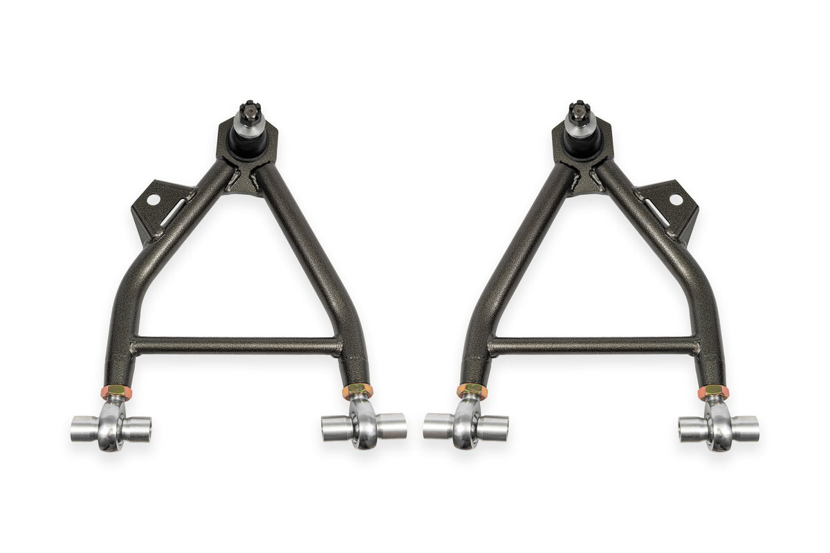 BMR 94-04 Mustang Lower A-Arm (Coilover Only) w/ Adj. Rod End and STD. Ball Joint - Black Hammertone - AA042H