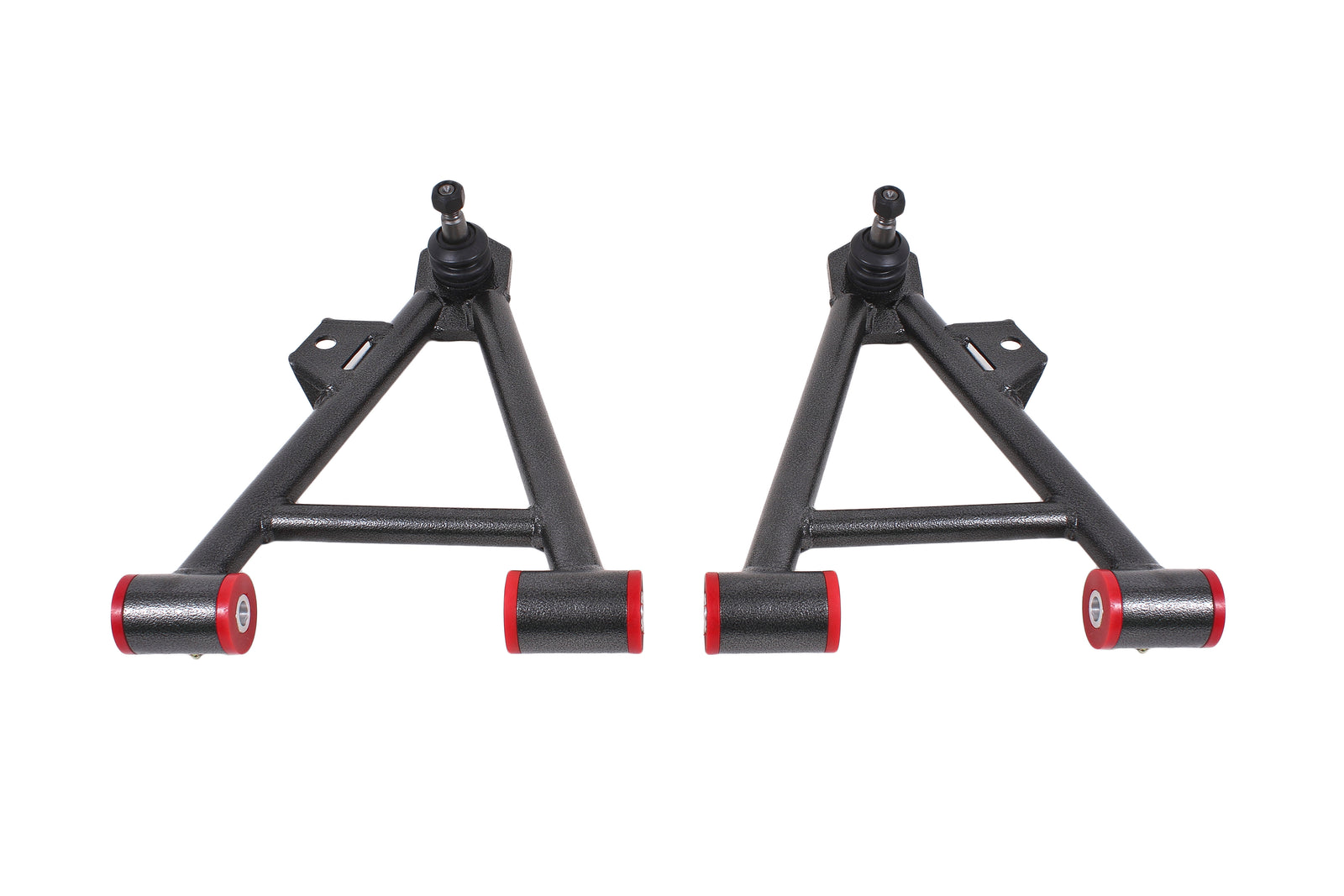 BMR 94-04 Mustang Lower Non-Adj. A-Arms (Coilover Only) w/ Tall Ball Joint (Poly) - Black Hammertone - AA044H