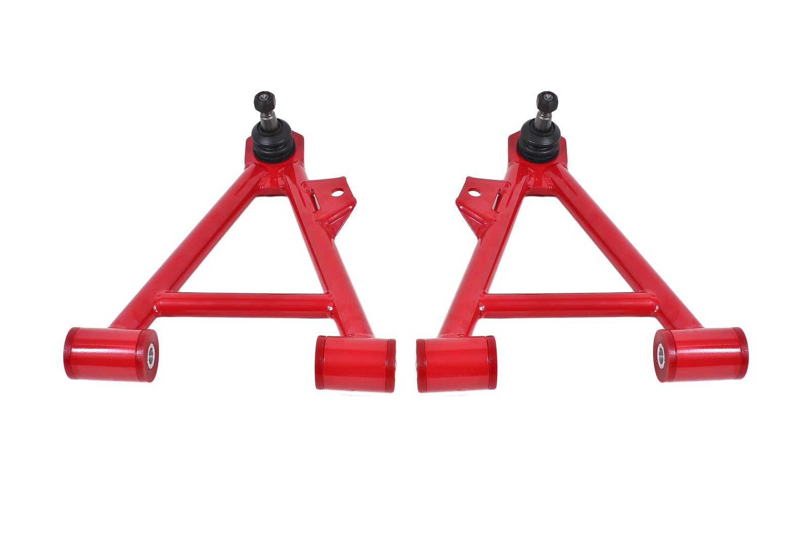 BMR 94-04 Mustang Lower Non-Adj. A-Arms (Coilover Only) w/ Tall Ball Joint (Polyurethane) - Red - AA044R