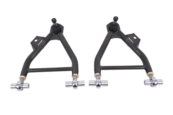 BMR 94-04 Mustang Lower A-Arms (Coilover Only) w/ Adj. Rod End & Tall Ball Joint - Black Hammertone - AA045H