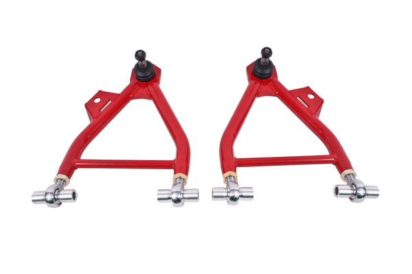 BMR 94-04 Mustang Lower A-Arms (Coilover Only) w/ Adj. Rod End and Tall Ball Joint - Red - AA045R