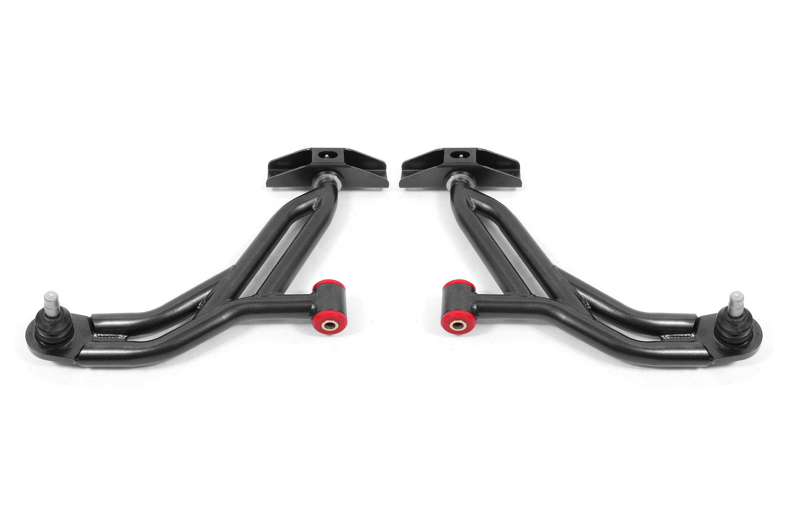 BMR Suspension 05-14 Ford Mustang Lower A-Arms - Black Hammertone - Non-Adjustable - AA750H