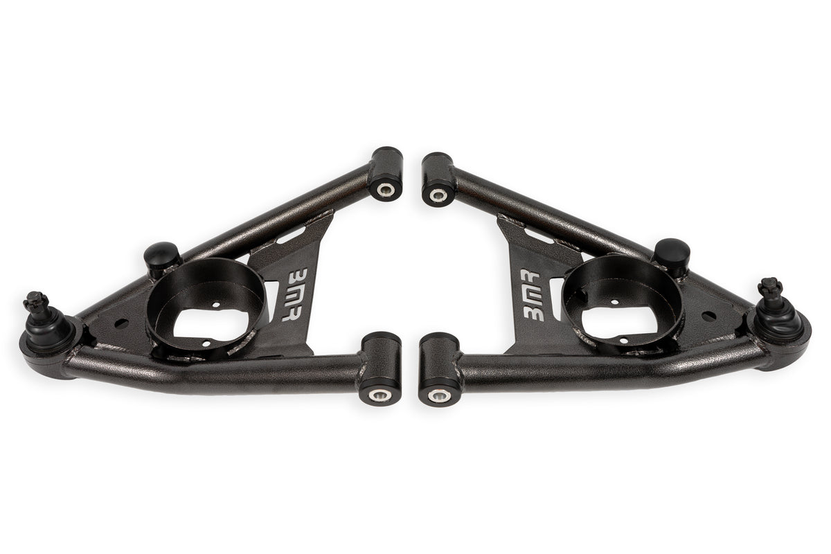 BMR 64-72 A-Body Non-Adj Lower A-Arms - Black Hammertone - AAL401H