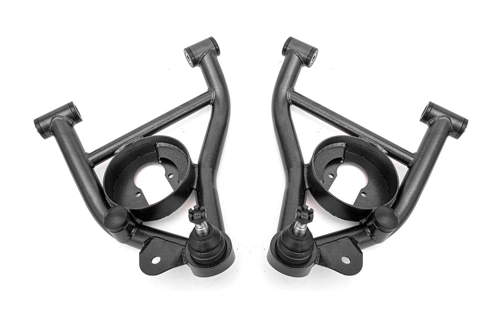 BMR 78-87 GM G-Body A-Arms Lower Delrin Bushings Std Ball Joint - Black Hammertone - AAL461H for 1978-1987 Buick Regal - fron