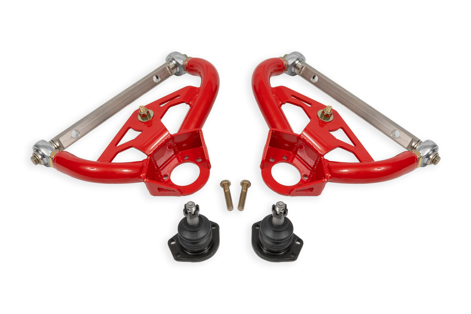 BMR 78-87 GM G-Body Adjustable Upper A-Arms Standard Ball Joint - Red - AAU463R