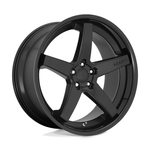 Asanti Black Abl31 Regal 22X10.5 5X115 +25MM Satin Black W/ Gloss Black Lip