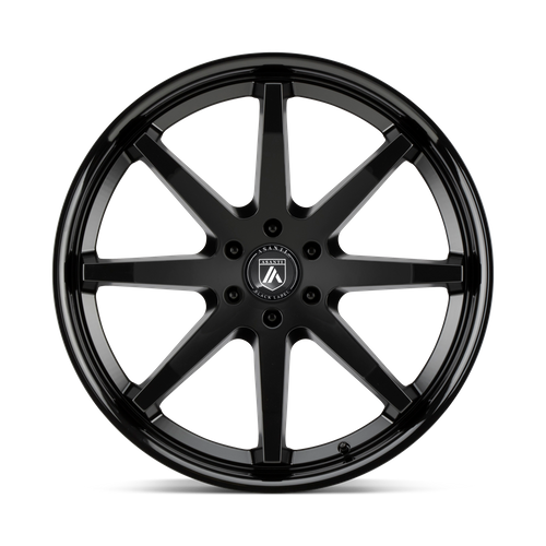 Asanti Black Abl-32 Kaiser 20X9 6X135 +30MM Satin Black W/ Gloss Black Lip