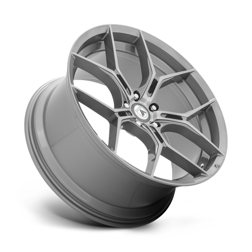 Asanti Black Abl-37 Monarch 22X9 5X120 +38MM Titanium Brushed