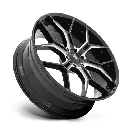Asanti Black Abl-38 Monarch Truck 22X9.5 6X120 +38MM Gloss Black Milled