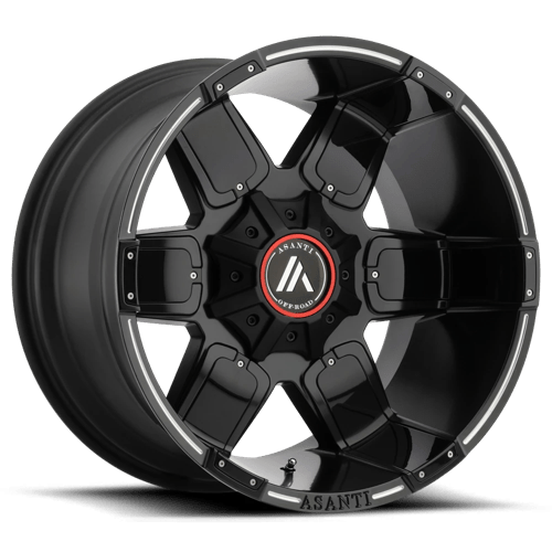 Asanti - AB811 20X10 8X180 S-blk Mill/acc -24MM