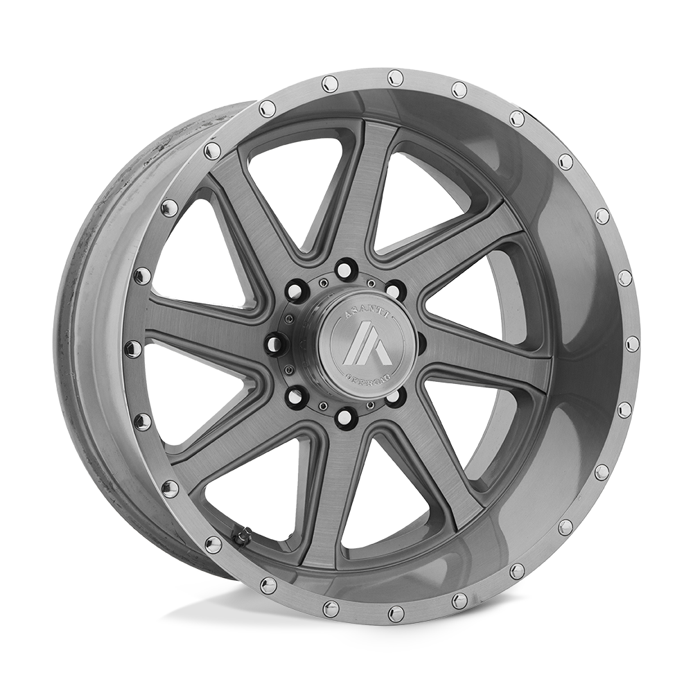 Asanti - AB814 20X12 6X135 Titanium-brush (R) -40