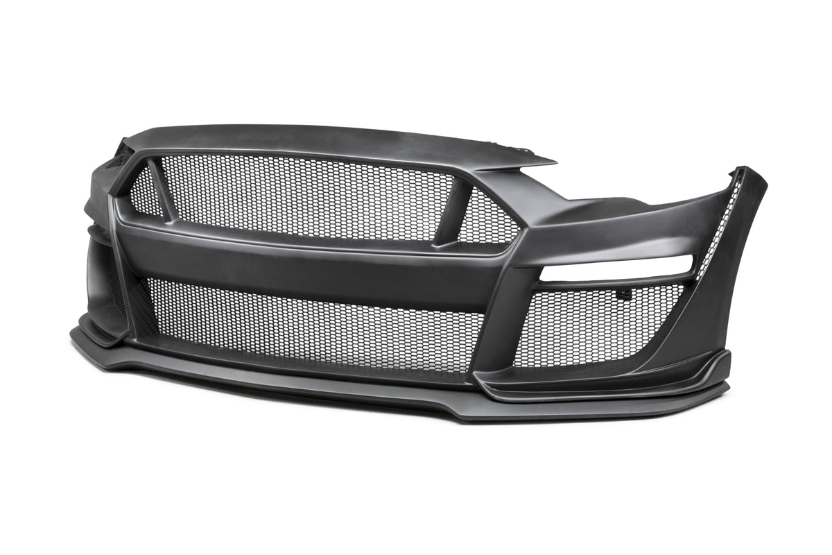 Anderson Composites 18-19 Ford Mustang Type-ST Fiberglass Front Bumper w/Lip (Req Anderson Fenders) - AC-FB18FDMU-ST-GF