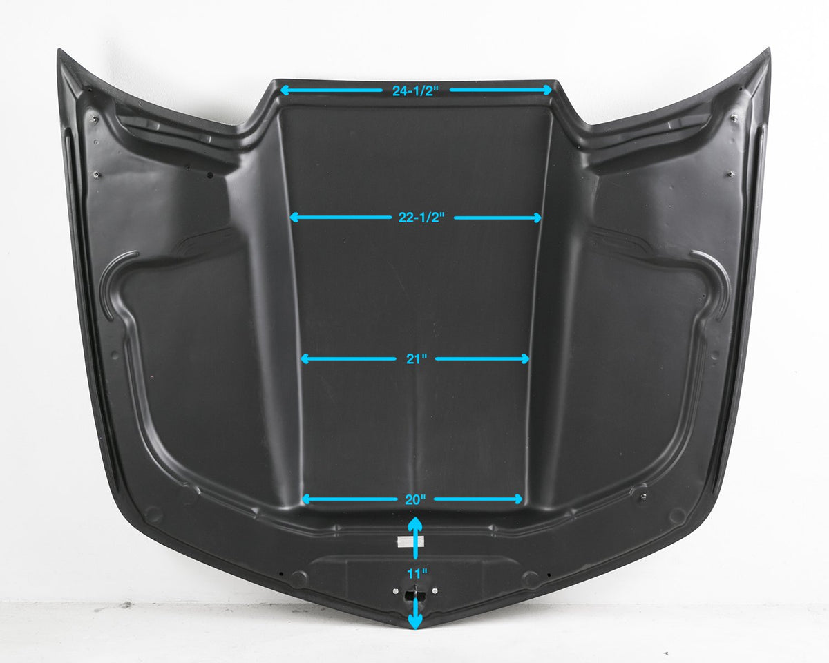 Anderson Composites 10-15 Chevrolet Camaro Type-COPO 3in Cowl Hood - Fiberglass - AC-HD1011CHCAM-CP-GF