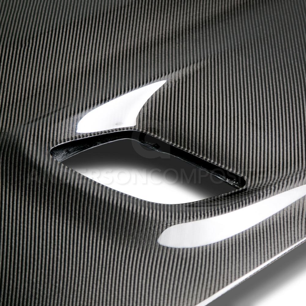 Anderson Composites 15-16 Dodge Challenger Hellcat Carbon Fiber Hood - AC-HD15DGCHHC-OE