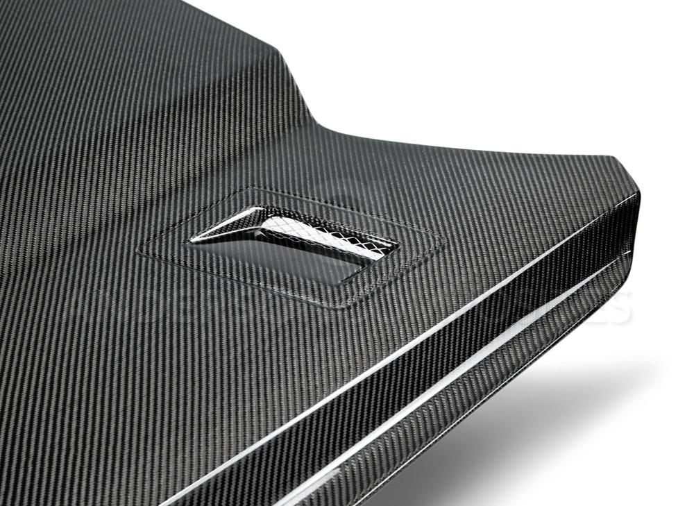 Anderson Composites 15-17 Ford Mustang (Excl. GT350/GT350R) Type-G Double Sided Hood - AC-HD15FDMU-AT-DS