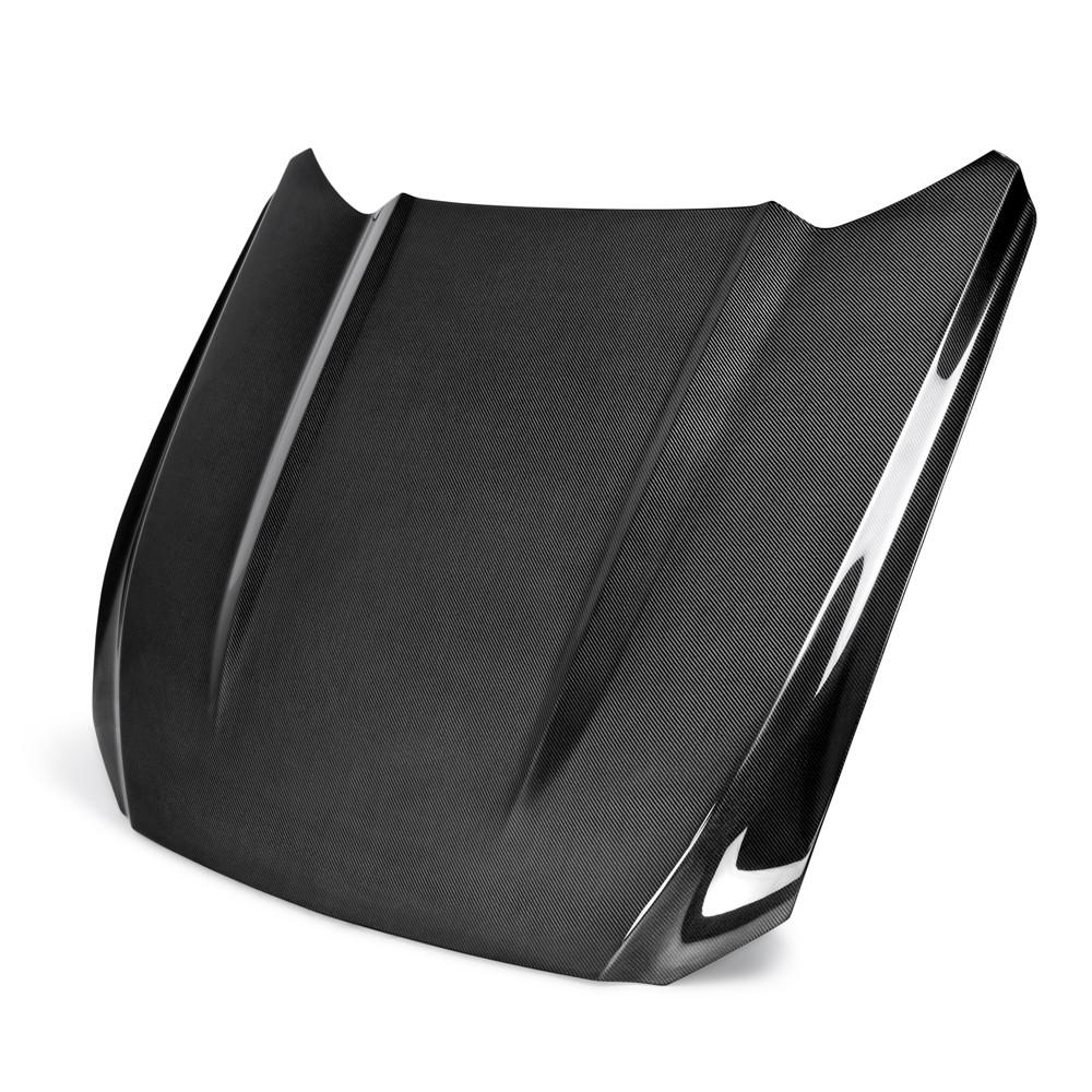 Anderson Composites 15-17 Ford Mustang Eco Boost Type-OE Double Sided Hood - AC-HD15FDMUEB-OE-DS