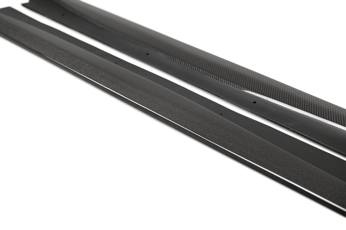 Anderson Composites 20-21 Dodge Charger Hellcat Type-MB Wide Body Rocker Panel Splitter - AC-SS20DGCR-MB