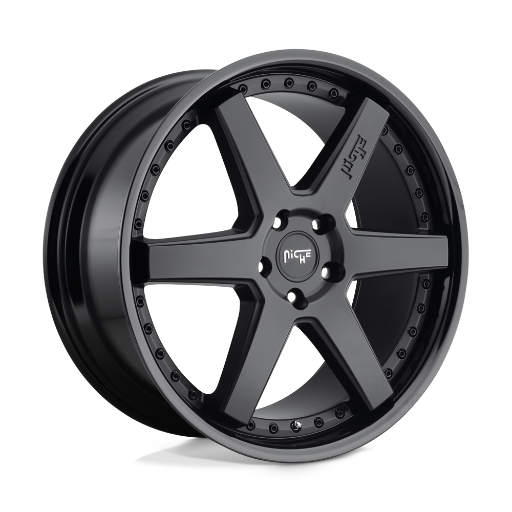 Niche 1PC M192 Altair 19X10 5X120 +40MM Gloss Black Matte Black