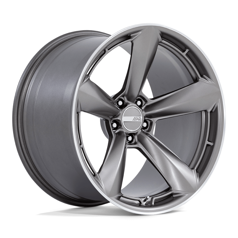 American Racing Ttf 20X9.5 5X120 +15MM Matte Anthracite W/ Machined L
