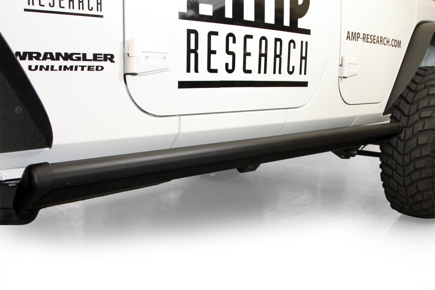 AMP Research 18-23 Jeep Wrangler JL 4DR (Excl. 4XE/Rubicon 392) PowerStep - Black - 75132-01A for 2018-2026 Jeep Wrangler - f