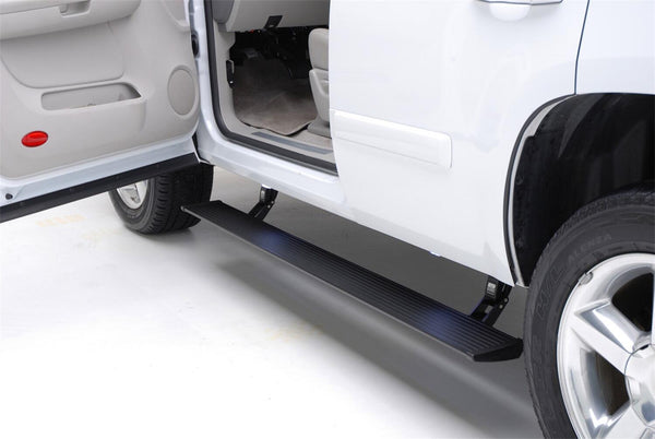 AMP Research 21-23 Ford F150 Hybrid/Lighting ONLY Power Step - Plug N Play - 76252-01A for 2021-2024 Ford F 150 - front view