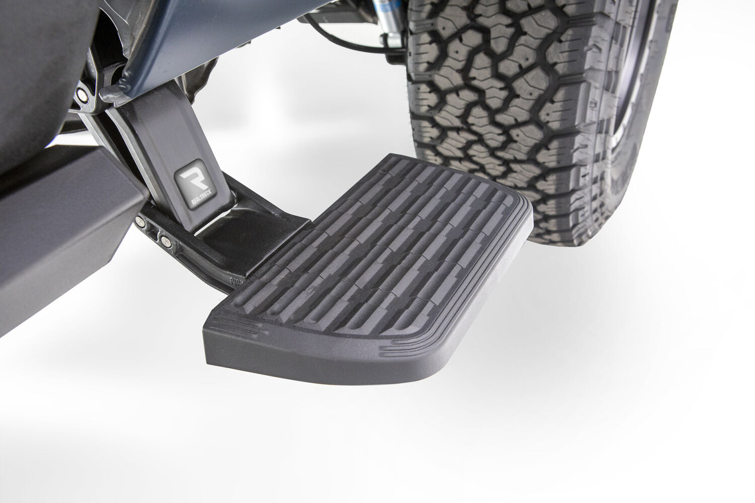 AMP Research 1999-2013 Chevrolet Silverado All Beds BedStep2 - Black - 75400-01A for 1998-2000 Chevrolet S10 - front view