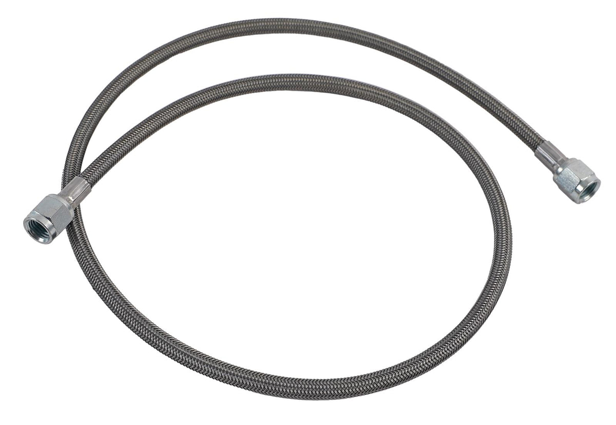 McLeod Steel Braided Qwik Disconnects Line 5in - Female To 90 Degree An4 - 139203-05