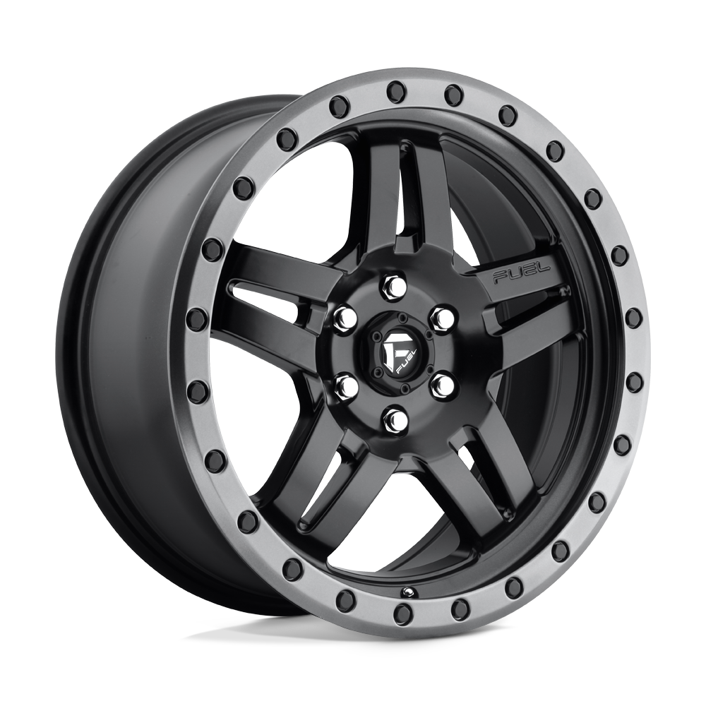 Fuel Off-Road D557 18X8 Matte Black Gunmetal Ring 6x120 +27mm