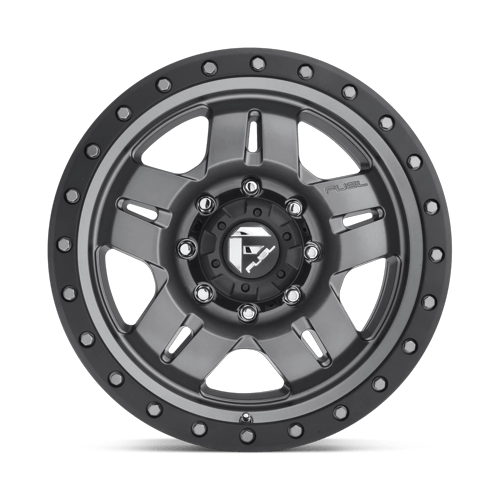 Fuel Off-Road D558 15X10 Matte Gunmetal Black Bead Ring 6x139.7 -43mm