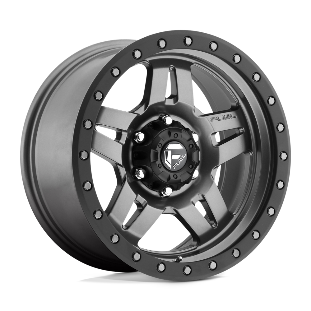 Fuel Off-Road D558 17X8.5 Matte Gunmetal Black Bead Ring 6x139.7 +6mm