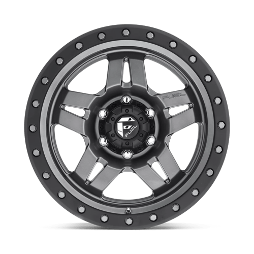 Fuel Off-Road D558 17X8.5 Matte Gunmetal Black Bead Ring 6x139.7 +6mm
