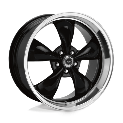 American Racing Ar105 Torq Thrust M 17X7 5X120.65 +0MM Gloss Black W/ Machined Lip