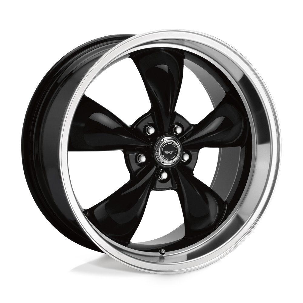 American Racing Ar105 Torq Thrust M 17X9 5X120.65 +45MM Gloss Black W/ Machined Lip